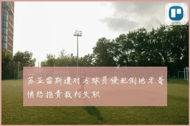 苏亚雷斯遭对方球员侵犯倒地牙哥愤怒指责裁判失职