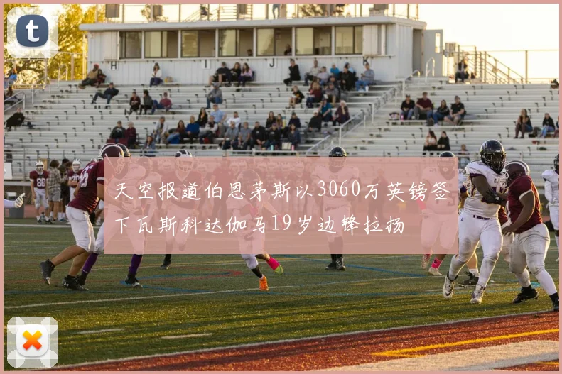 天空报道伯恩茅斯以3060万英镑签下瓦斯科达伽马19岁边锋拉扬